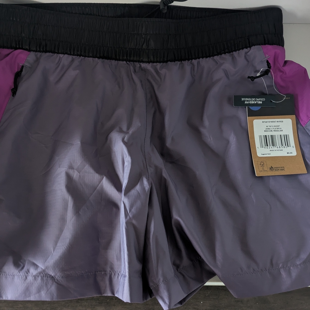 The North Face Women's Purple and Black Shorts